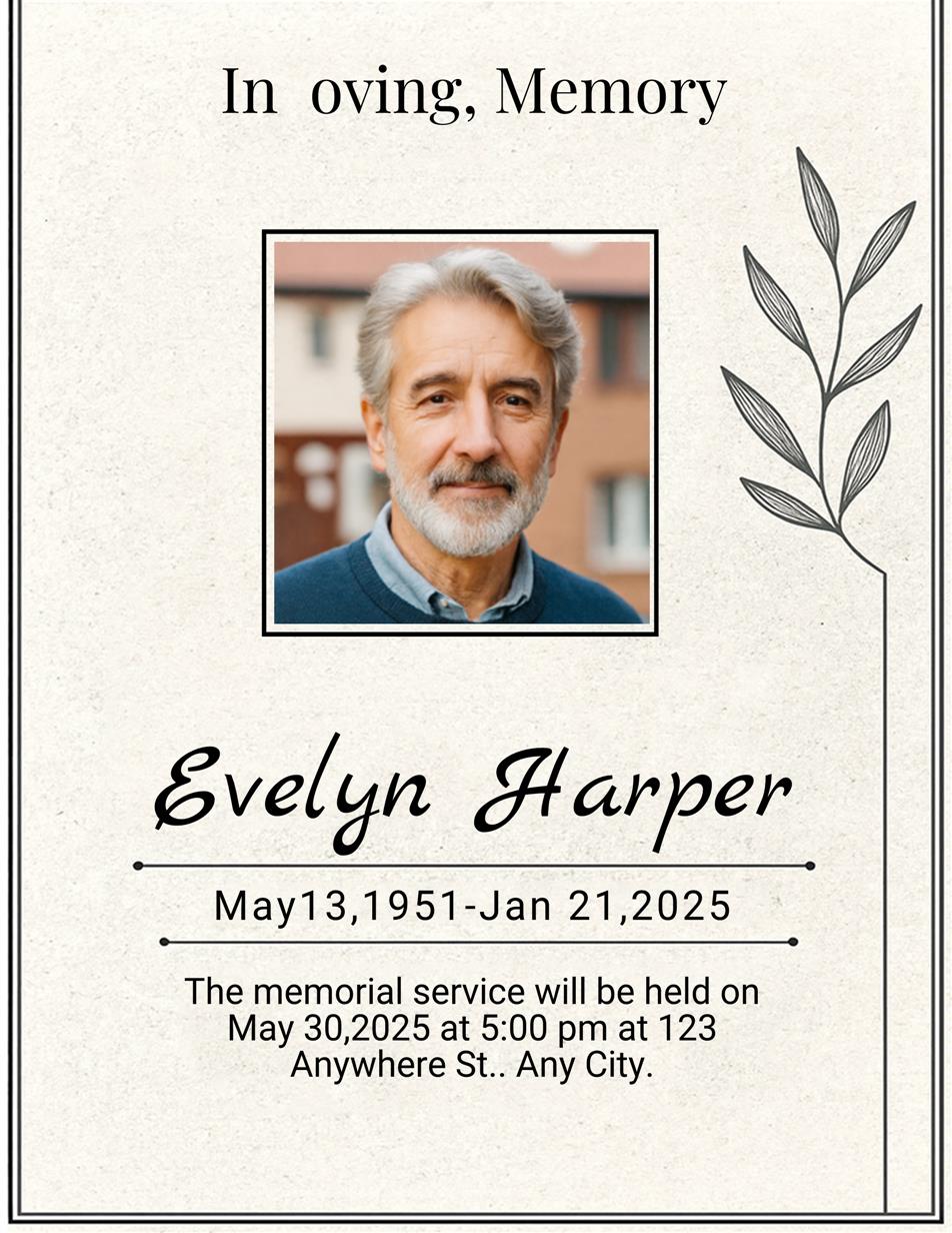Simple Memorial Program