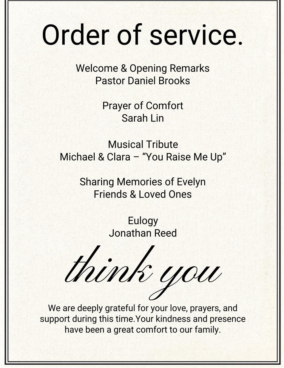 Simple Memorial Program