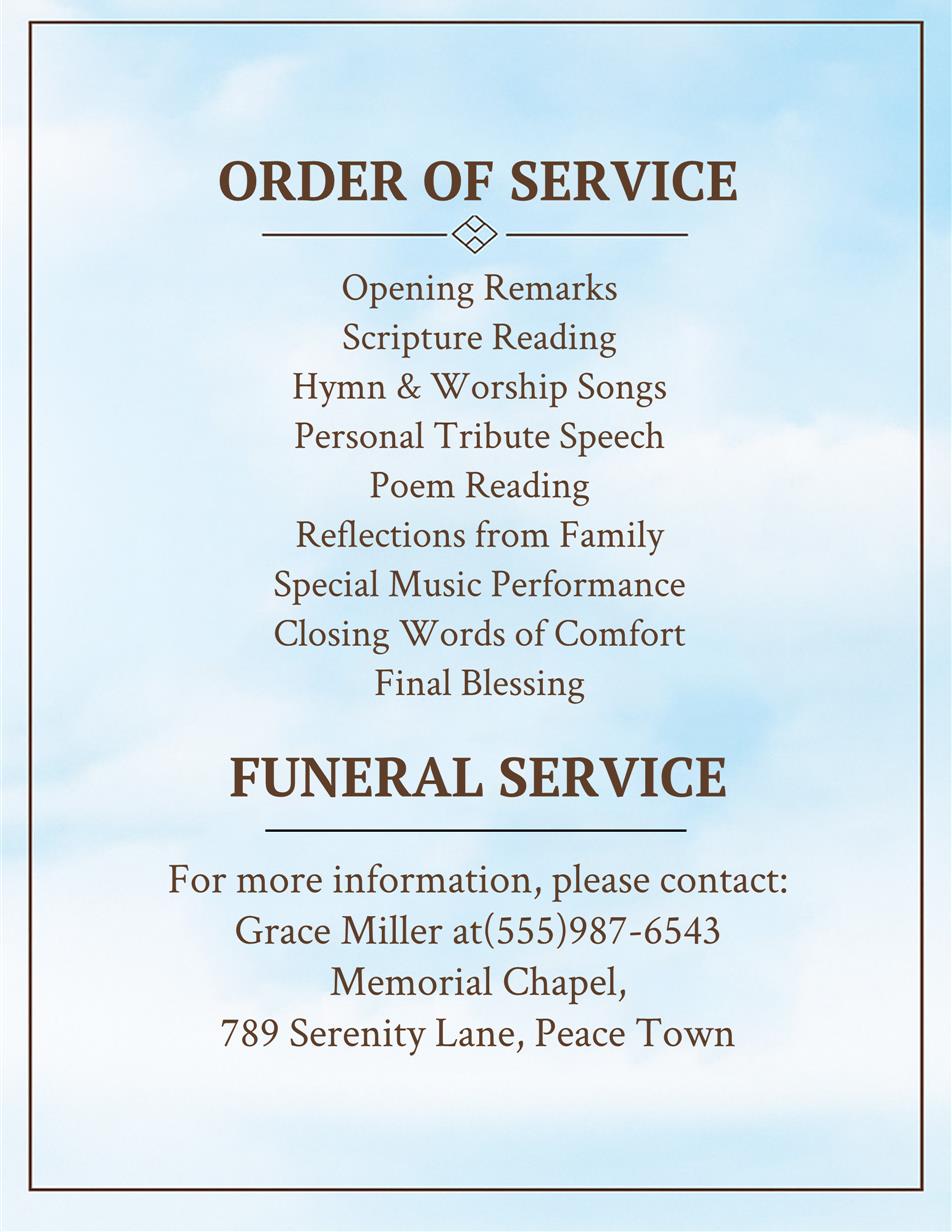 Butterfly Wreath Memorial Template
