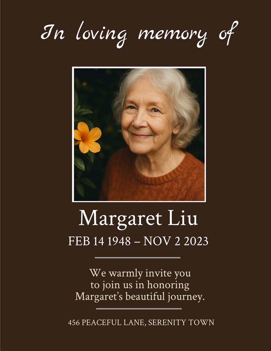 Loving Memory Elegant Template