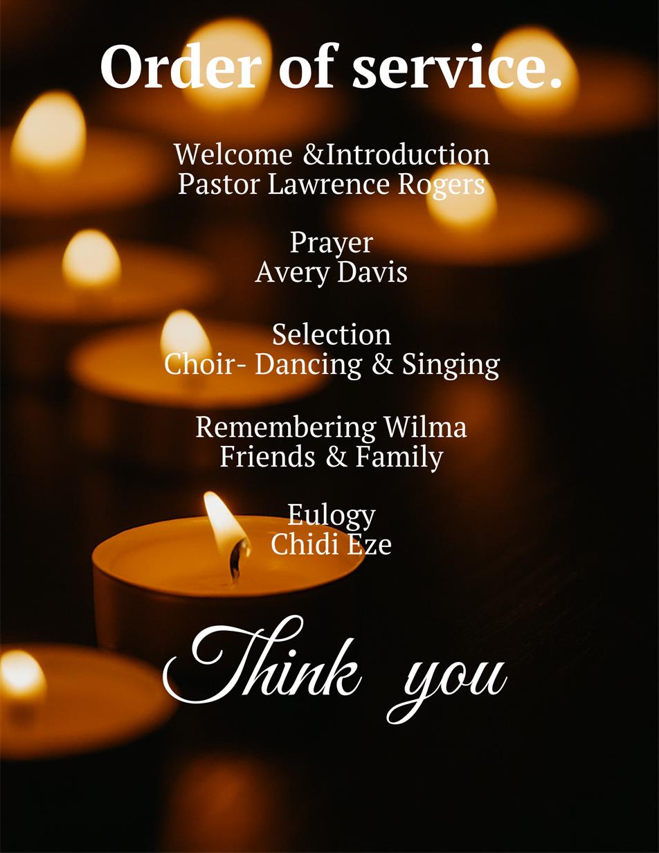 Candlelight Memorial Template